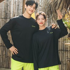 헤링본 루즈핏 긴팔 래쉬가드 상의 RE325