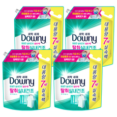 다우니 프리미엄 세탁세제 탈취 실내건조 액상세제 리필, 3.2L, 4개