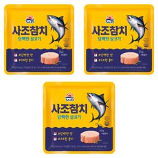 사조 담백한 살코기 참치 파우치, 85g, 3개