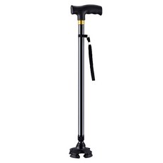 이츠굿텐 어르신 네발 지팡이, 혼합색상, 1개