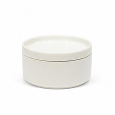 해피정 코리아 몽 블랑코 뚜껑 볼 그릇 캐니스터 L 460ml, 화이트, 1개