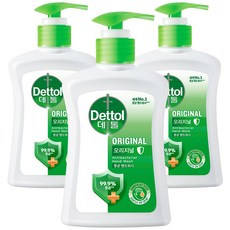 데톨 향균 핸드워시 오리지널, 250g, 250ml, 3개