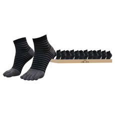 D&G 女款 速效機能1/2五趾襪 D425 Y字型纖維, 黑色, 22~25cm