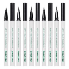 INNISFREE 超強效不暈染眼線筆, 01 Black, 5支