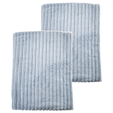 雲朵吸水浴巾 70 x 140cm 2條, 天青藍, 1組