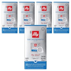 일리 디카페이나토 파드 캡슐커피, 7g, 18개입, 5개