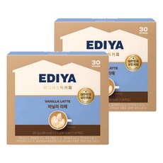 이디야 바닐라 라떼 분말, 17.5g, 30개입, 2개