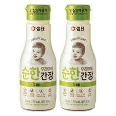 샘표 우리 아이 순한 간장 국물용, 2개, 200ml