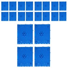 Living Duo 組裝式腳壓墊, 20入, 藍色