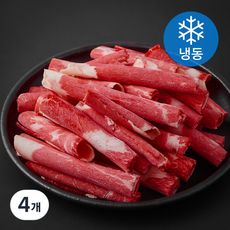 레커컷 호주산 와규 차돌양지 돌돌말이 바로 구이 (냉동), 600g, 4개
