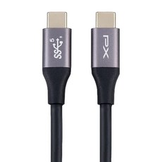 PX 大通 USB 3.1 GEN1 Type-C-Type-C 超高速充電傳輸線 UCC3-2B, 2m, 黑色, 1條