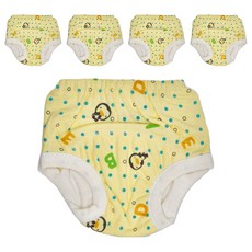 PUKU 藍色企鵝 學步尿布褲 黃色, M, M60-80cm, 5個