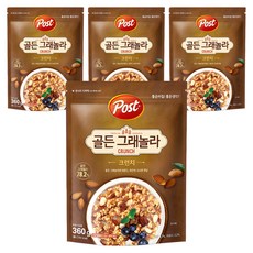 Post 杏仁胡桃脆麥片, 360g, 4包