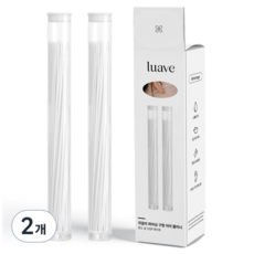 LUAVE 耳環耳洞清潔線 120p, 白色, 2個