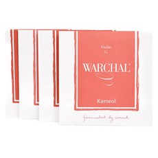 Warchal Karneol 小提琴弦, 單一商品, 單一顏色, 4個