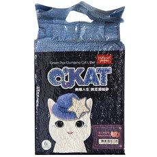 O'KAT 美喵人生 仿礦型豌豆凝結貓砂, 6L/2.5kg, 天然可生物分解豌豆纖維, 無添加有害物質, 甜心水蜜桃, 1袋