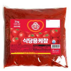 OTTOGI 不倒翁 營業用番茄醬袋裝, 1個, 選擇主商品, 3kg