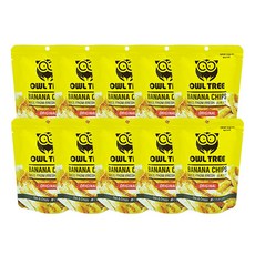OWL TREE 香蕉脆片, 60g, 10入