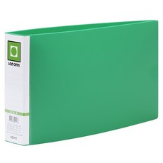 Lan CHyN 連勤牌文具 PP 11孔直式電腦夾, 綠色, 1本