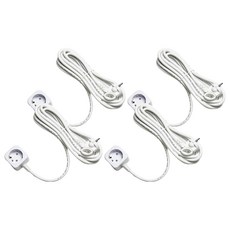 EcoPowerTap 方形 延長線 1孔 PSC-161, 1.5m, 單色, 4個