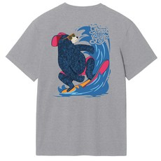 옥스타 남녀공용 서핑 곰돌이 반팔티