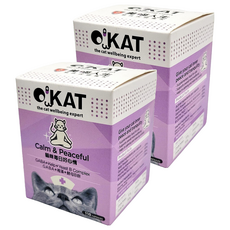 O'KAT 美喵人生 貓咪每日好心情 110顆 GABA+褐藻+酵母B群 穩定援助 Set, 2罐