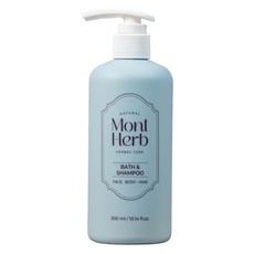MONT HERB ATO洗髮沐浴乳, 300ml, 1入