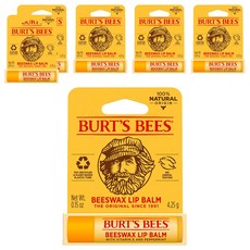 버츠비 모이스춰라이징 립밤, 비즈왁스, 4.25g, 6개