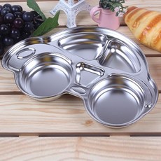 aizoum 車子造型不鏽鋼餐盤, 單色, 1入