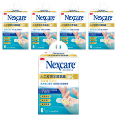 3M Nexcare 人工皮防水透氣繃 滅菌 6片, 5盒