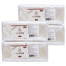 LIVING WELL 紙軸棉花棒, 400入, 4個