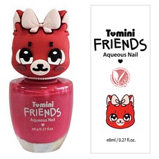 투미니 어린이 프렌즈 수성 네일 8ml, 트윙클레드여우, 1개