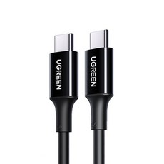 UGREEN 綠聯 Type-C-Type-C 5A快充電線/傳輸線, 1m, 黑色, 1條