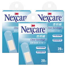 3M Nexcare PE系列 OK繃透明, 20片, 3盒