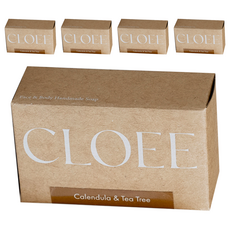 CLOEE 臉部身體皂，金盞花 + 茶樹，手工香皂, 103g, 5個