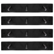 UdiLife 優的生活大師 百研 hold掛 北歐原木掛架3勾, 霧黑, 4個