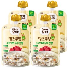 아이꼬야 맘스쿠킹 레토르트 이유식, 100g, 4개, 소고기와 두부