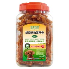 Chewy Time 健康時刻 小型犬 潔牙骨 短, 1桶, 1.3kg, 蝦紅素+雞肉