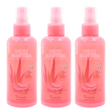 Kameria 100%濟州島粉紅蘆薈保濕噴霧, 保濕加倍 6種植物萃取,肌膚長效水潤 噴霧設計,瞬間潤澤, 150ml, 3瓶