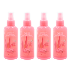 Kameria 100%濟州島粉紅蘆薈保濕噴霧, 保濕加倍 6種植物萃取,肌膚長效水潤 噴霧設計,瞬間潤澤, 150ml, 4瓶