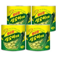 일미푸드 델리원 생 오이피클, 3kg, 4개