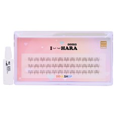 IHara 纖細下睫毛組, 1套, 黑色