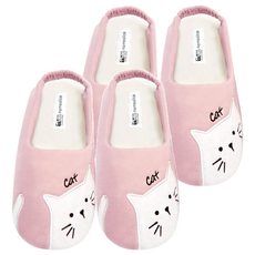HOME ALICE 白貓鞋套, 粉色