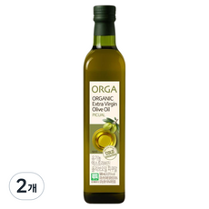 올가홀푸드 유기농 피쿠알 엑스트라버진 올리브오일, 2개, 500ml