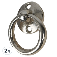 올고르 황동 링고리 손잡이 골드 50mm, 2개