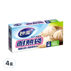 妙潔 耐熱袋, 17 x 22cm, 180入, 4盒