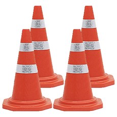 一般道路用交通錐, 4個, 橘色