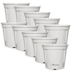 Mori& 狹縫花盆 10入, 白色, 10個