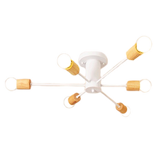 Honey Comb 北歐工業風半吸頂六燈, KC2368-90 72 x 18cm 白色