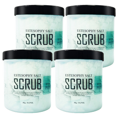 ESTESOPHY 鹽皂身體磨砂膏 薄荷, 4個, 1kg